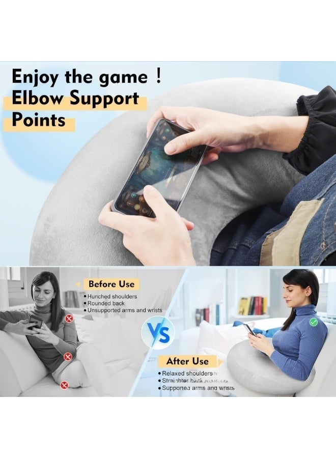 NIBEMINENT ErgoFlex Pro Support Pillow: Multi-Position Arm & Back Rest for Reading, Gaming, Maternity Care & Post-Op Recovery for Gamers/Office Workers/Expectant Mothers - Image 4