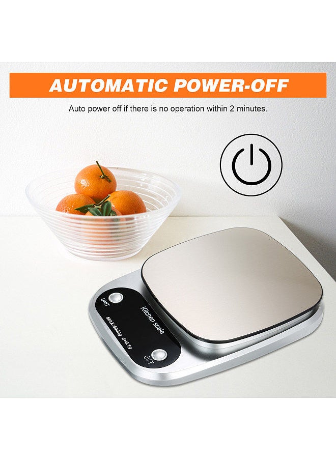 Generic - High Precision Digital Scale with Waterproof Surface 5kg/0.1g Portable Kitchen Scale Baking Scale - Image 1