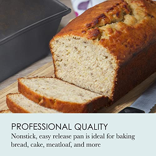 Chicago Metallic Professional 1-Pound Non-Stcik Loaf Pan, Perfect for pound cakes, meat loafs and more! Measures 8.5-Inch-by-4.5 Inch - Image 3