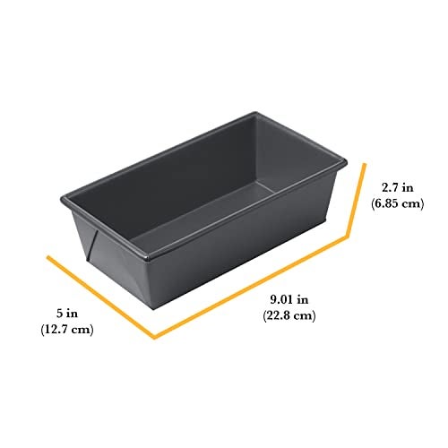 Chicago Metallic Professional 1-Pound Non-Stcik Loaf Pan, Perfect for pound cakes, meat loafs and more! Measures 8.5-Inch-by-4.5 Inch - Image 2