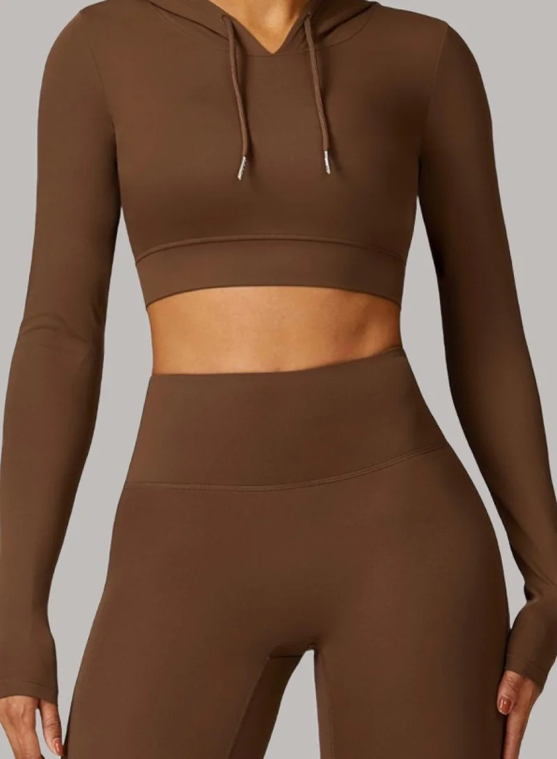 Fitted Crop Top Sweatshirt