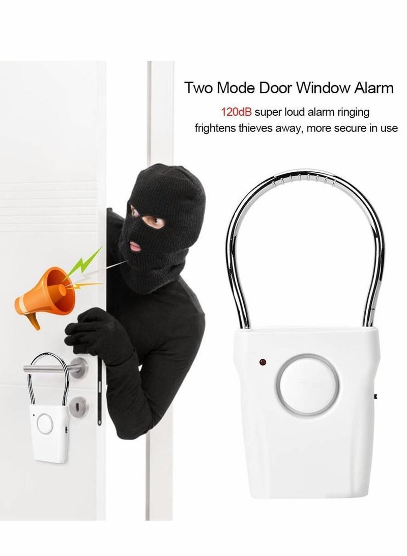 Door Handle Alarm Window Sensor with 120db Audible up to 500 Ft (150M) Touching Vibration Triggered Security for Travel Hotel Apartment Home - Image 3