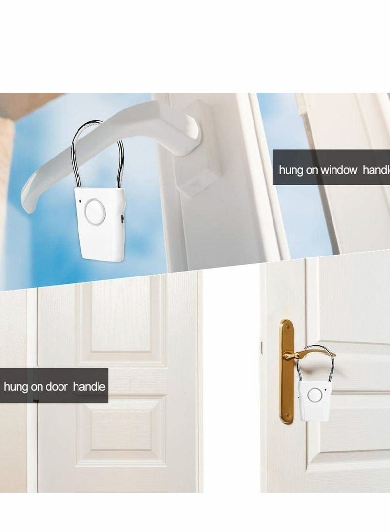 Door Handle Alarm Window Sensor with 120db Audible up to 500 Ft (150M) Touching Vibration Triggered Security for Travel Hotel Apartment Home - Image 4