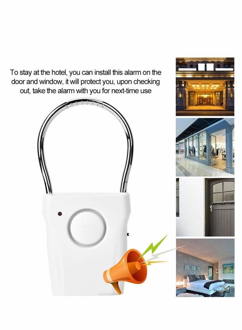 Door Handle Alarm Window Sensor with 120db Audible up to 500 Ft (150M) Touching Vibration Triggered Security for Travel Hotel Apartment Home - Image 5