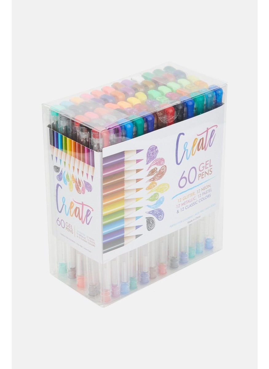 VOTUM 60 Pieces Acid Free Non Toxic Gel Pens, Green and Blue Combo  - Image 2