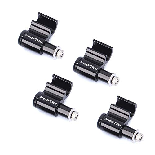 Farbetter 4-Piece Bicycle Brake Cable Guides, Aluminum & Stainless Steel, Black, 4 Pack - Image 1