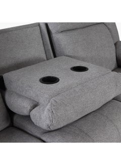Home Box Hilton 3-Seater Fabric Recliner With 2-Cupholder Dropdown Table And Usb Port 210 X 99 X 94 Cm  - Image 1