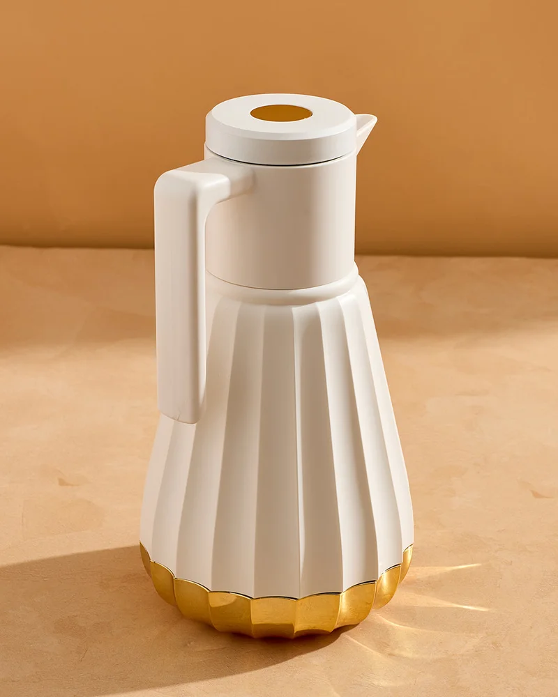 REDTAG Cream Vacuum Flask Pleated Design