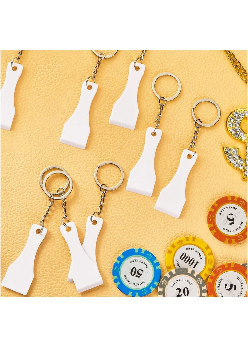 Excefore Plastic Prize Scratcher 50 Pcs Lottery Scratcher Tool Keychain Ice Scoop Shape Scratch off Tool for Lottery Tickets Labels Films Lotto Cards Lucky Gambler Gift - Image 5