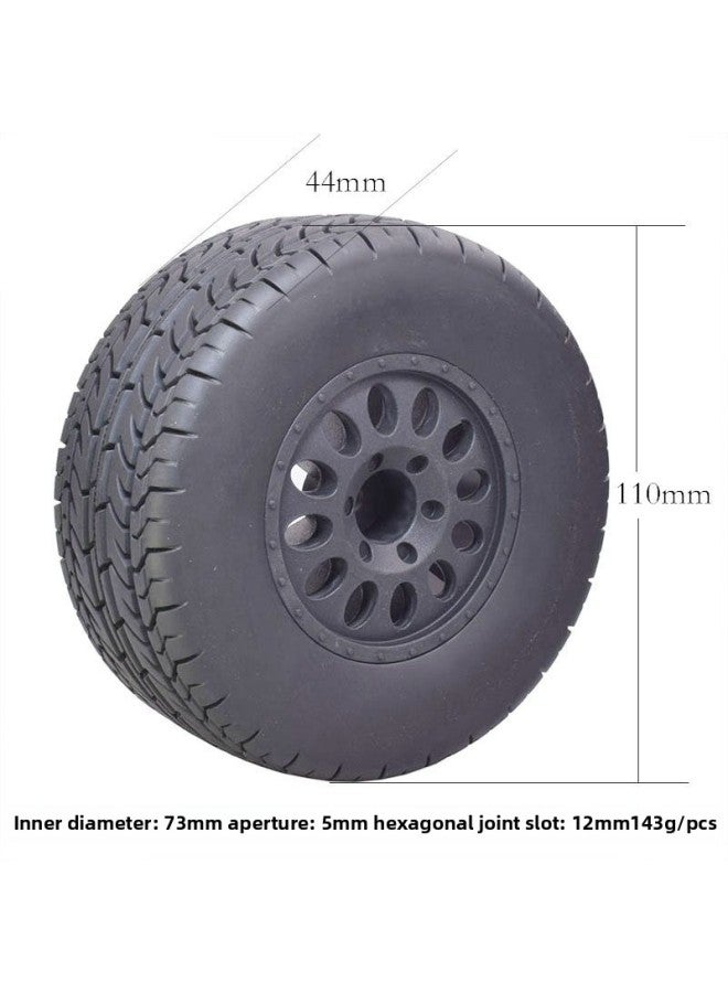 RC1:10 Short Truck Tire Huanqi 727 Prosperous Tang Thunder Magic Dhk8135 All-terrain Street Running Mountain Rat Wasteland Tire K1-Color:108mmd Type 1 Piece  - Image 5