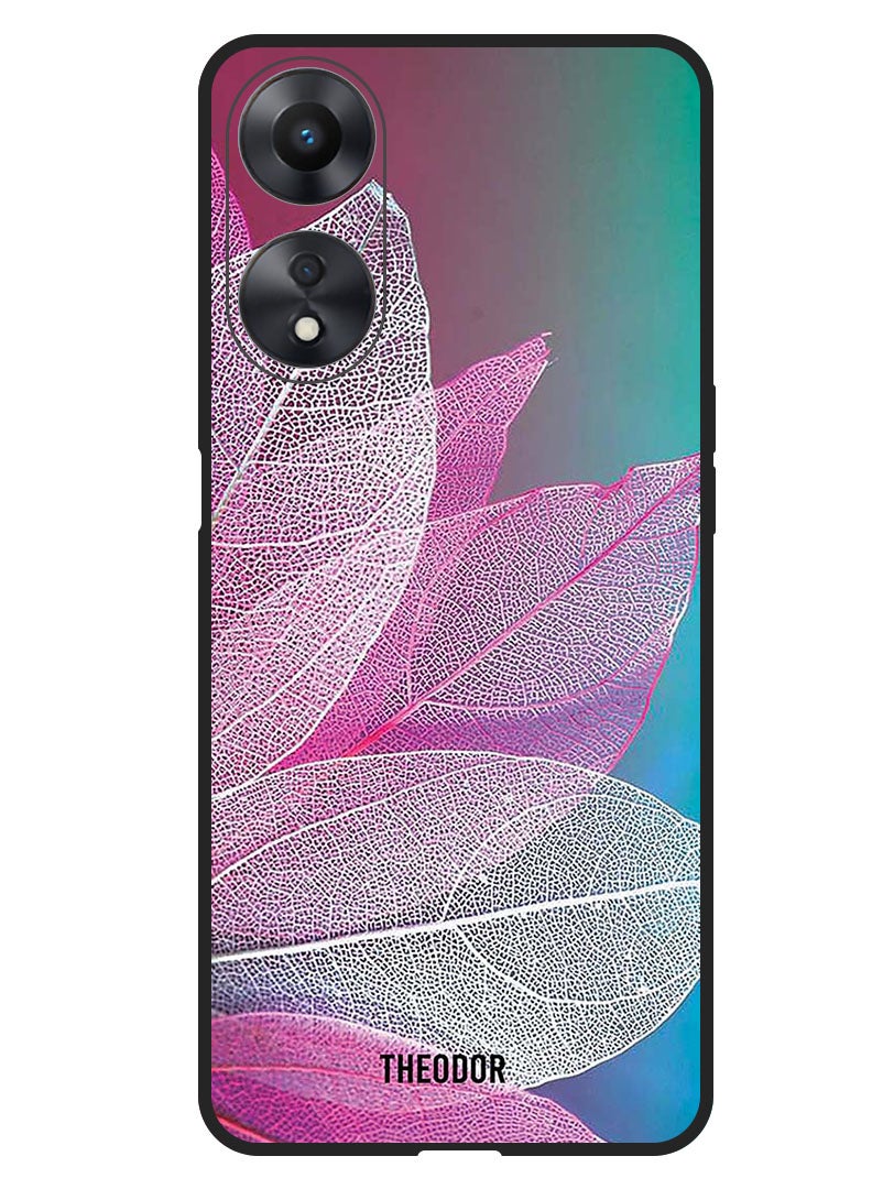 Theodor Protective Case Anti Scratch Shock Proof Bumper Cover For Oppo F23 5G Leaf Colorful - Image 1