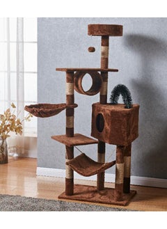 Yolu Large Wooden Cat Tree 150CM, Multi-Level Activity Cat Tower Furniture for Cat  - Image 3