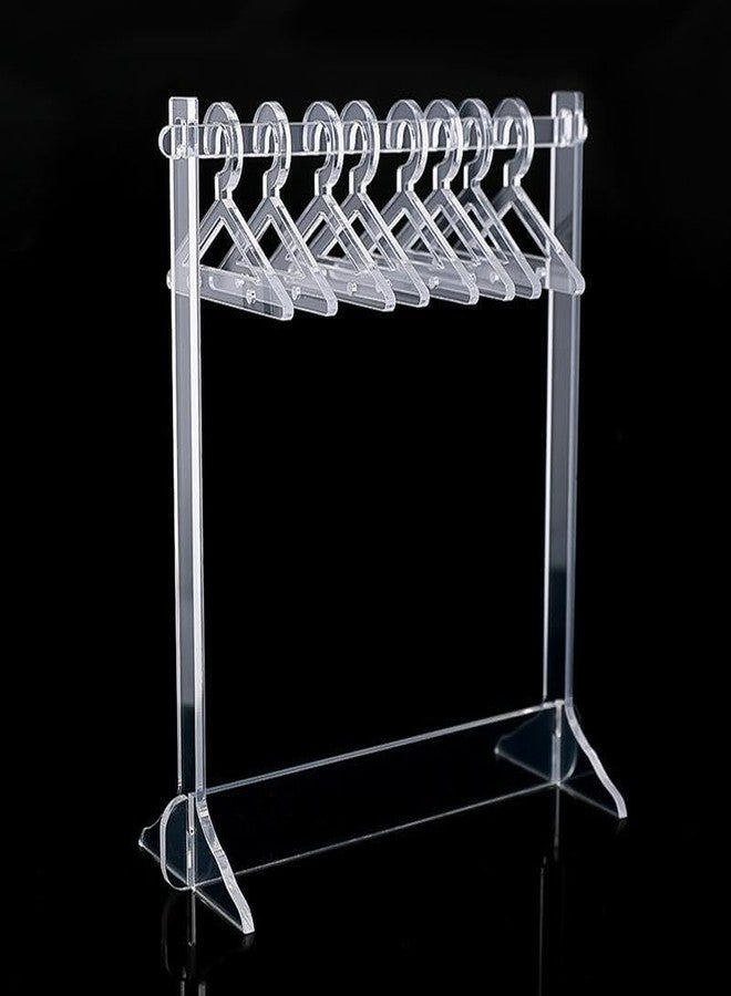 ZINSO Acrylic Earring Holder Display Stand with 8 Hangers, Transparent Jewellery Organiser, Storage Stand - Image 5