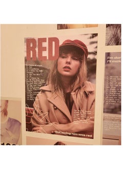 General 13pcsTaylor Swift Taylor ملصق حائط عتيق لتزيين جدار الغرفة ملصق إضافي لغرفة النوم خلفية ملصق  - Image 3