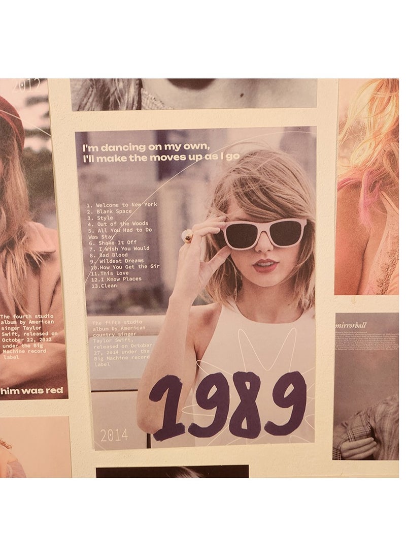 General 13pcsTaylor Swift Taylor Vintage Wall Sticker Room Wall Decoration Poster Ins Bedroom Background Poster  - Image 2