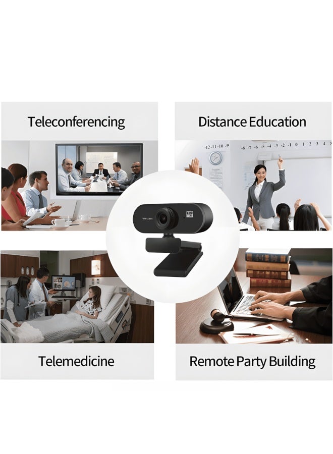 كلوزيلي كاميرا ويب USB بدقة ‎2K‎ فل اتش دي، كاميرا كمبيوتر مع ميكروفون بتقنية إلغاء الضوضاء بالذكاء الاصطناعي، كاميرا ويب تعمل بنظام التوصيل والتشغيل، فيديو ‎30FPS‎، تركيز تلقائي، تصحيح تلقائي للإضاءة، مجال رؤية قابل للتعديل، مناسبة للكمبيوتر واللابتوب وأجهزة سطح المكتب، لمكالمات الفيديو والاجتماعات والبث المباشر والبث الحي. - Image 2