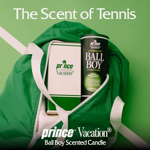 VACATION Ball Boy Tennis Scented Candle by Prince x Vacation Sunscreen, Premium Soy-Blend Wax, 65-Hour Long Burning, Sport Gift for Women & Men, 8 Oz. - Image 3