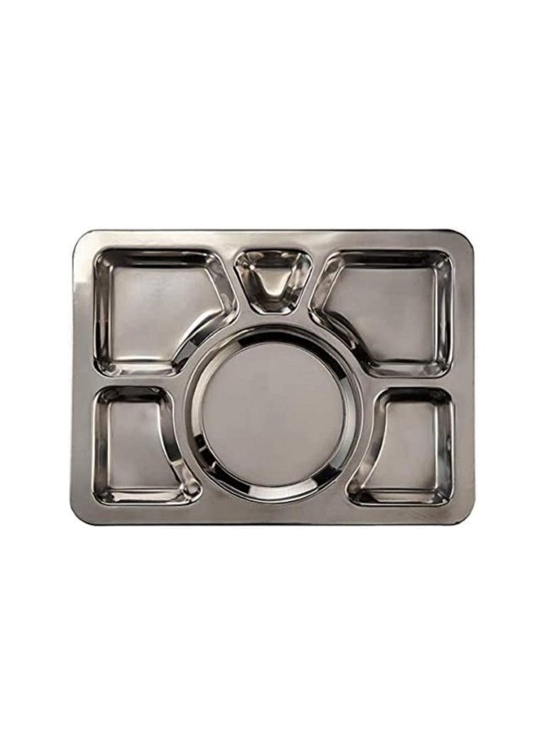 555 Mess Tray Silver 40cm  - Image 1