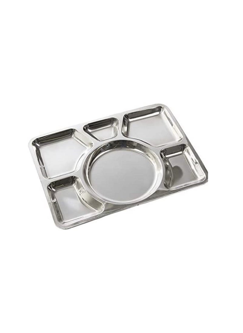 555 Mess Tray Silver 40cm  - Image 2
