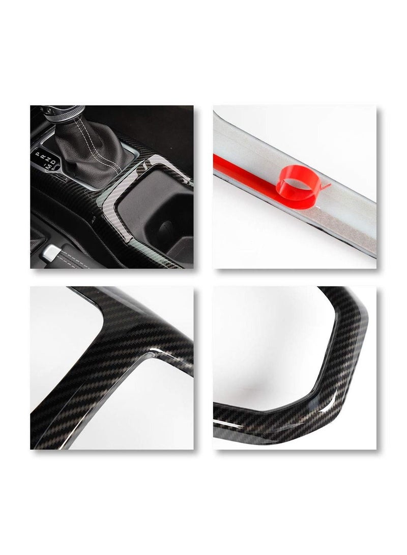 SYOSI Gear Shift Pane Control Center Console ABS Trim Panel Cover Decor for 2018-2023 Jeep Wrangler JL JLU & 2020 2021 2022 2023 Gladiator (Carbon Fiber) - Image 5