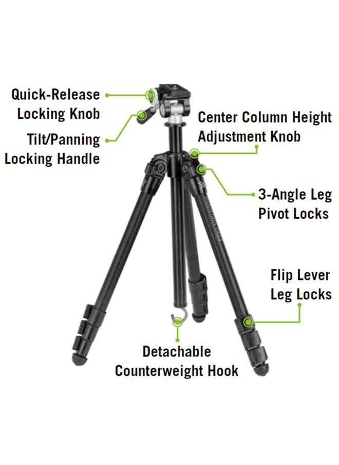 VORTEX Optics Mountain Pass Tripod Kit | Aluminum Tripod & Pan Head  - Image 5