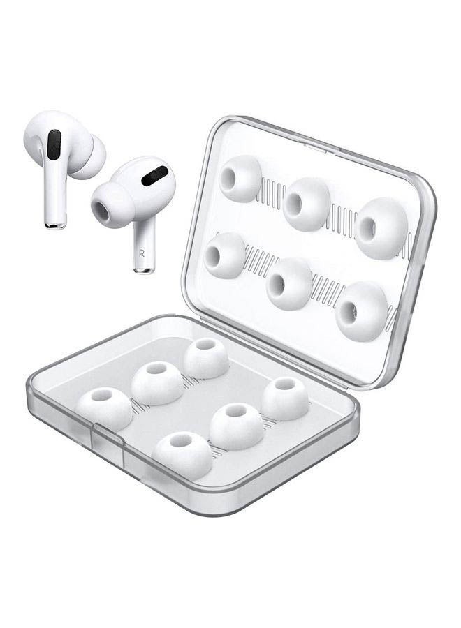Arabest 12-Piece Replacement Ear Buds For AirPods Pro White  - Image 1