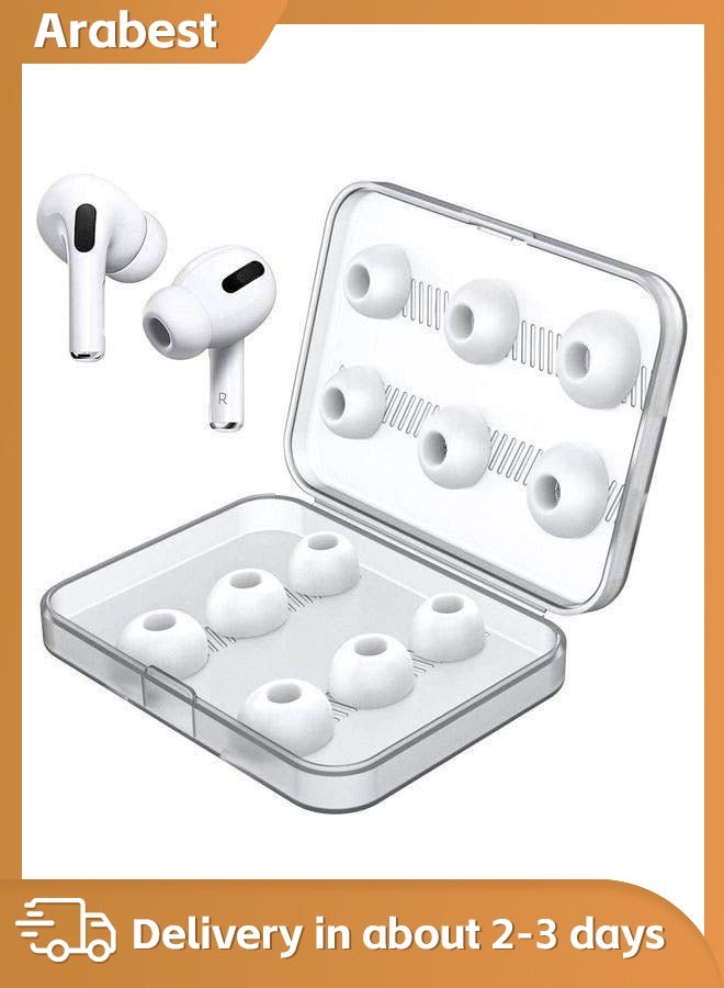 Arabest 12-Piece Replacement Ear Buds For AirPods Pro White - Image 1