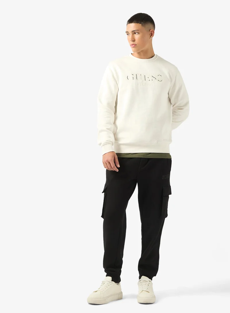GUESS Crew Neck Basic Sweatshirt