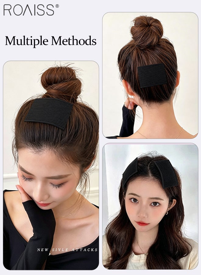roaiss 16 Pcs Women's Hair Accessory Set, 4 Pcs Simple Ponytail Hair Clips, 2 Pcs Frosted Non-slip Headbands with Toothed Combs, 10 Pcs Seamless Velcro Hair Accessories for Daily Wear, Party, Holiday Party - Image 2