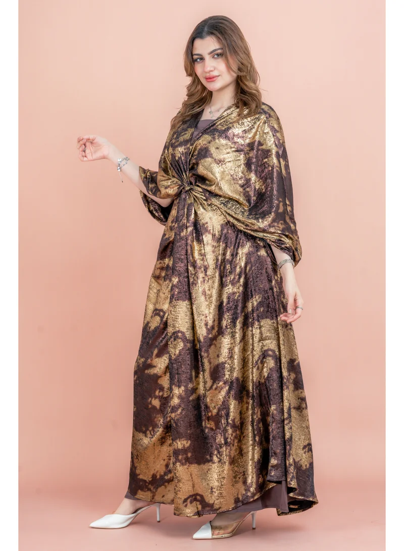 IKKXA Shimmer Wrap Design Elegant Jalabiya
