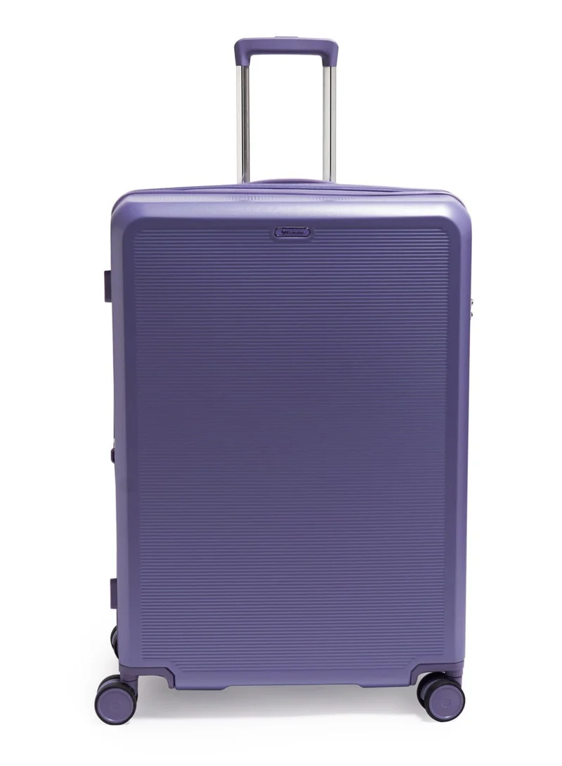 Echolac Sense 78cm Hardcase Expandable 4 Double Wheel Check-In Luggage Trolley Purple