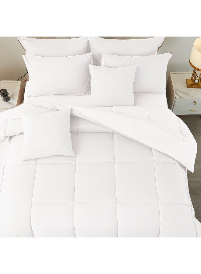 ShinyFlower Cotton Filling Comforter 8 Pieces Set ,Soft Microfiber Fabric,  Double Size 240x 220 cm, Hotel Comforter - Image 4