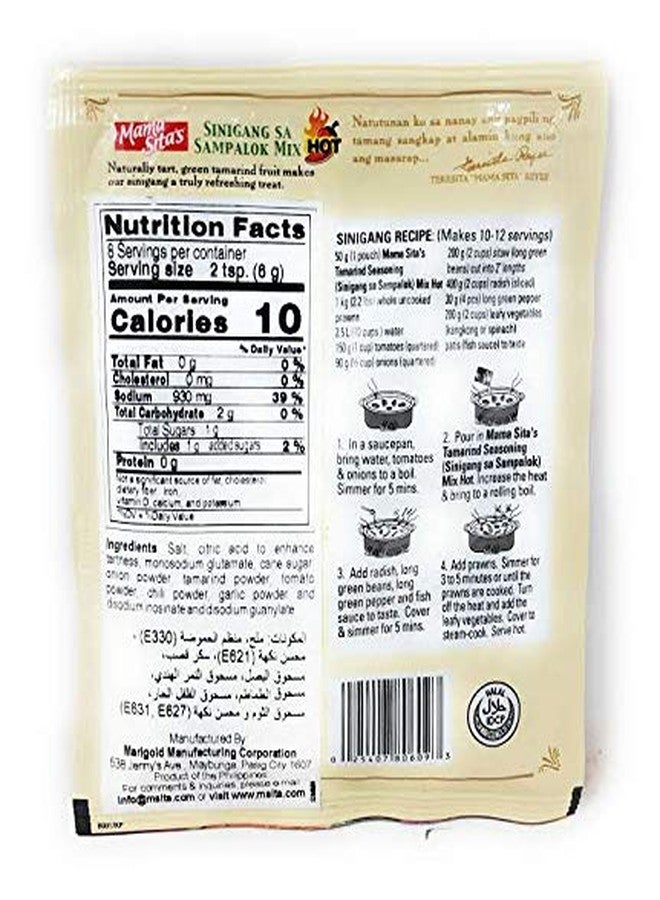 Mama Sita's Sinigang Sa Sampalok Mix Tamarind Seasoning Mix Hot 50g (1.76oz) 6 Pack - Image 2