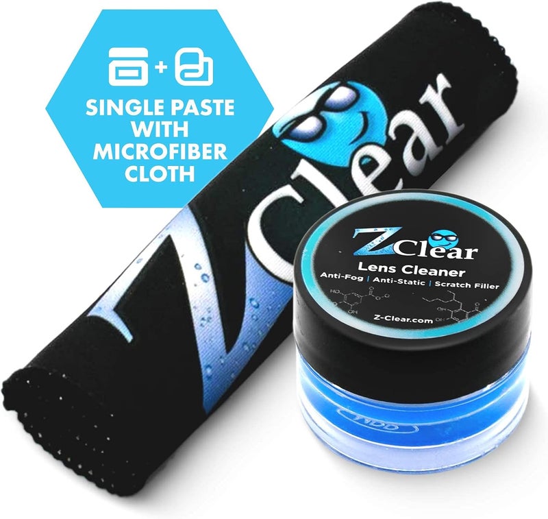 Z Clear Zclear Lens Cleaner Paste with Microfiber Cleaning Cloth - Eyeglass Cleaning and Anti Fog Paste for Eyeglasses, Made in USA - Image 3