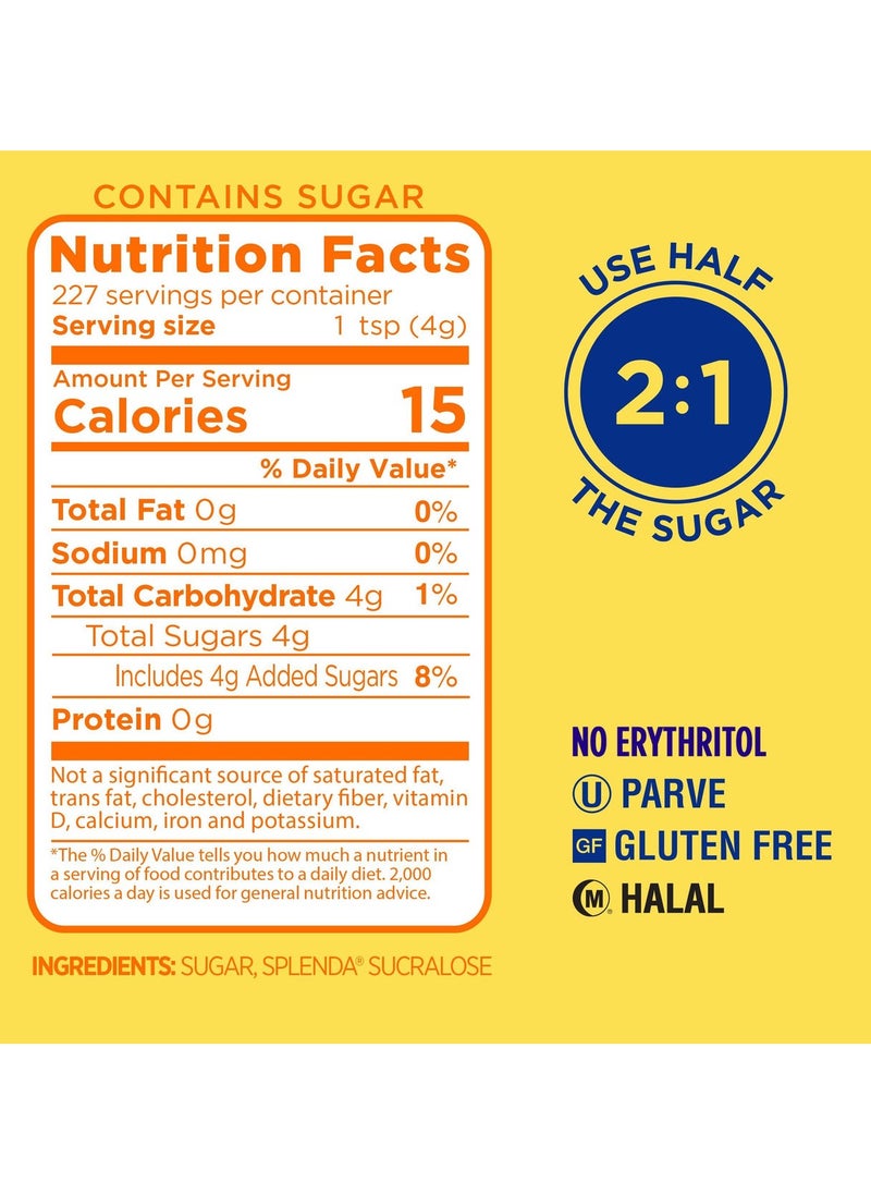 Splenda - Low Calorie Sweetener For Baking Resealable Bag Sugar Blend 908 G - Image 1
