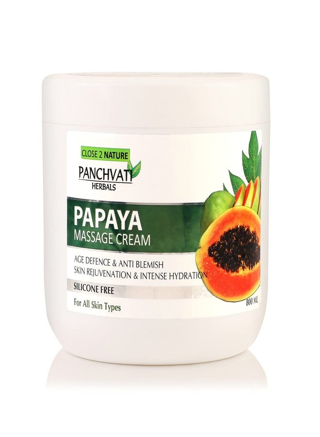 PANCHVATI HERBALS PAPAYA MASSAGE CREAM 800 ML - Image 1