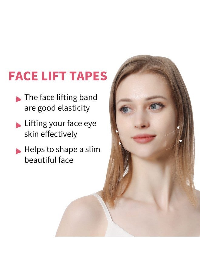 دي بي 11 شريط شد الوجه DB11، 24 قطعة من شريط الوجه غير المرئي فائق النحافة، ملصق شد الوجه الفوري، شد الوجه على شكل حرف V، شد الجلد المترهل، إخفاء تجاعيد الوجه والرقبة - Image 2