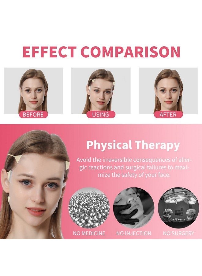 دي بي 11 شريط شد الوجه DB11، 24 قطعة من شريط الوجه غير المرئي فائق النحافة، ملصق شد الوجه الفوري، شد الوجه على شكل حرف V، شد الجلد المترهل، إخفاء تجاعيد الوجه والرقبة - Image 3