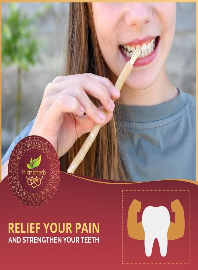 HikmaHerb Pack of 12 Miswak Sticks with 2 Holders - Vacuum Sealed Natural Chewing Sticks for Teeth - Natural Flavored Toothbrush for Teeth Whitening, Oral Health, and Fresh Breath || Pack of 12… - Image 4