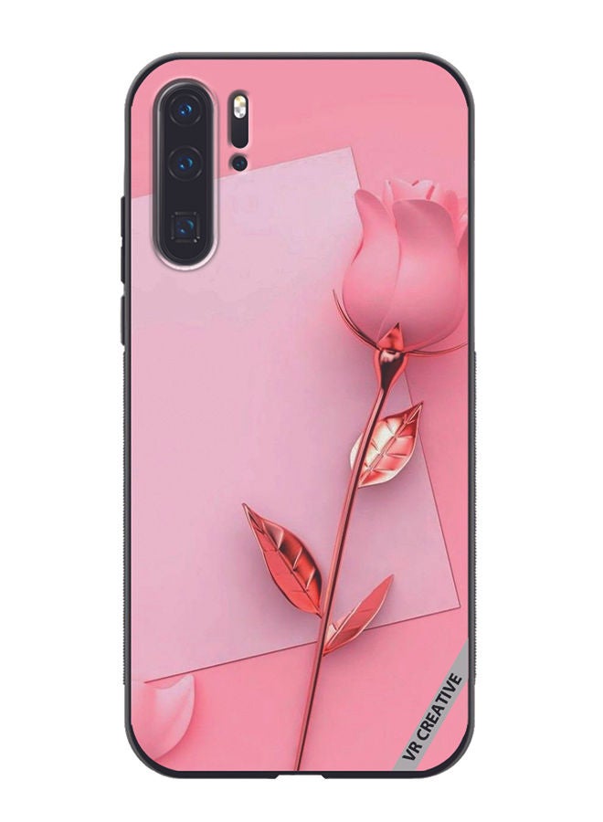 VR CREATIVE غطاء حماية لهاتف هواوي P30 برو بتصميم وردي متعدد الألوان - Image 1