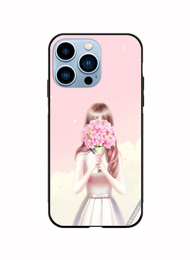 VR CREATIVE Protective Case Cover For Apple iPhone 14 Pro Blush Flowers Design Multicolour - Image 1