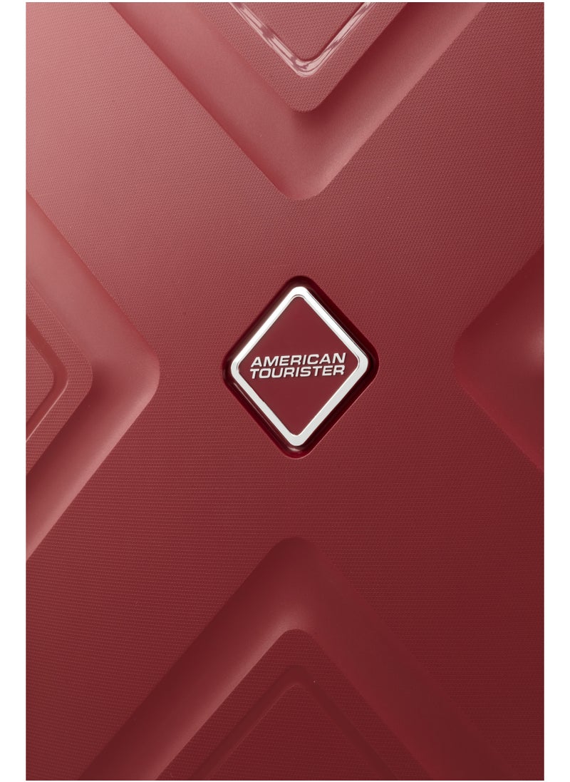 AMERICAN TOURISTER KROSS  HARD SPINNER LUGGAGE  55CM  RED  - Image 4