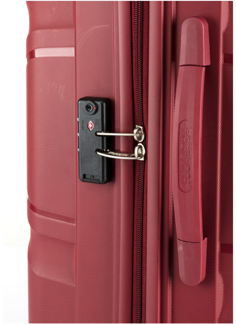 AMERICAN TOURISTER KROSS  HARD SPINNER LUGGAGE  55CM  RED  - Image 3