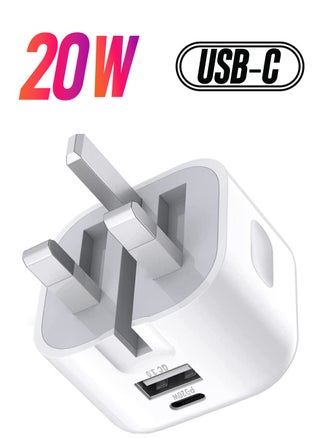 20W USB C Charger Block, 2-Ports [USB-C + USB] Charging Station, QC PD3.0 GaN Fast Charging Block, Type C Power Adapter for iPad Pro/iPhone/Samsung Note/Galaxy - pzsku/Z02ED16D45DB01C7BDF60Z/45/_/1738266688/60fa3880-7642-4162-84c9-c54075ee0482