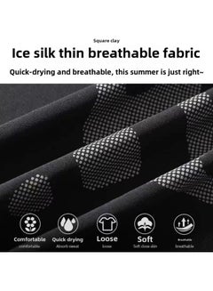Generic Body Swimsuit Men's Swimming Trunks Long Summer Quick-drying Sunscreen Long Sleeve Trousers Split Hot Spring Beach Surfing Snorkeling Factory-Color:❥☆#∝〃★Cx Printed Long Sleeves + Reflective Shorts + Black Tight Trousers☆❥-Size:❥☆3xl [ 90-100kg ]☆❥  - Image 3