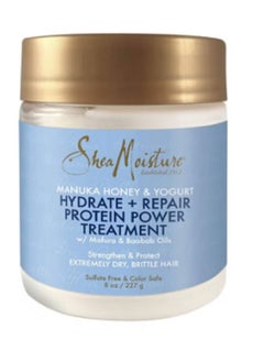 SheaMoister Manuka Honey & Yogurt Hydrate + Repair Protein-Strong Treatment White  - Image 1