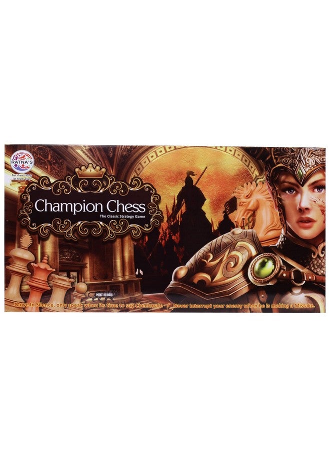 راتاناز لعبة الاستراتيجية الكلاسيكية من راتنا Champion Chess Jumbo لتطوير بناء الاستراتيجية والتركيز (Jumbo) - Image 4