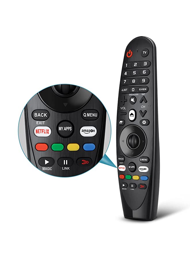PROMASS Universal Remote Control for LG Smart TV Magic Remote Replacement, with Buttons for Netflix Prime Video【NO Voice and Pointer Function】 - Image 1