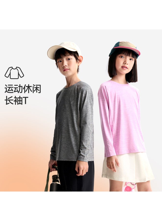 Annil Boys & Girls Round Neck Long Sleeve T-shirt 2025 New Autumn Fashion Versatile Sporty Casual Base Layer - Image 2