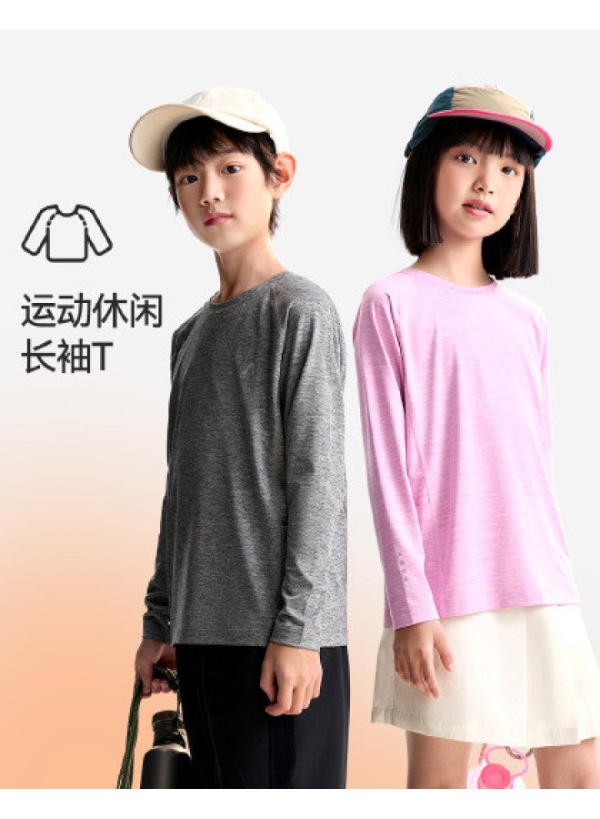 Annil Boys & Girls Round Neck Long Sleeve T-shirt 2025 New Autumn Fashion Versatile Sporty Casual Base Layer - Image 1